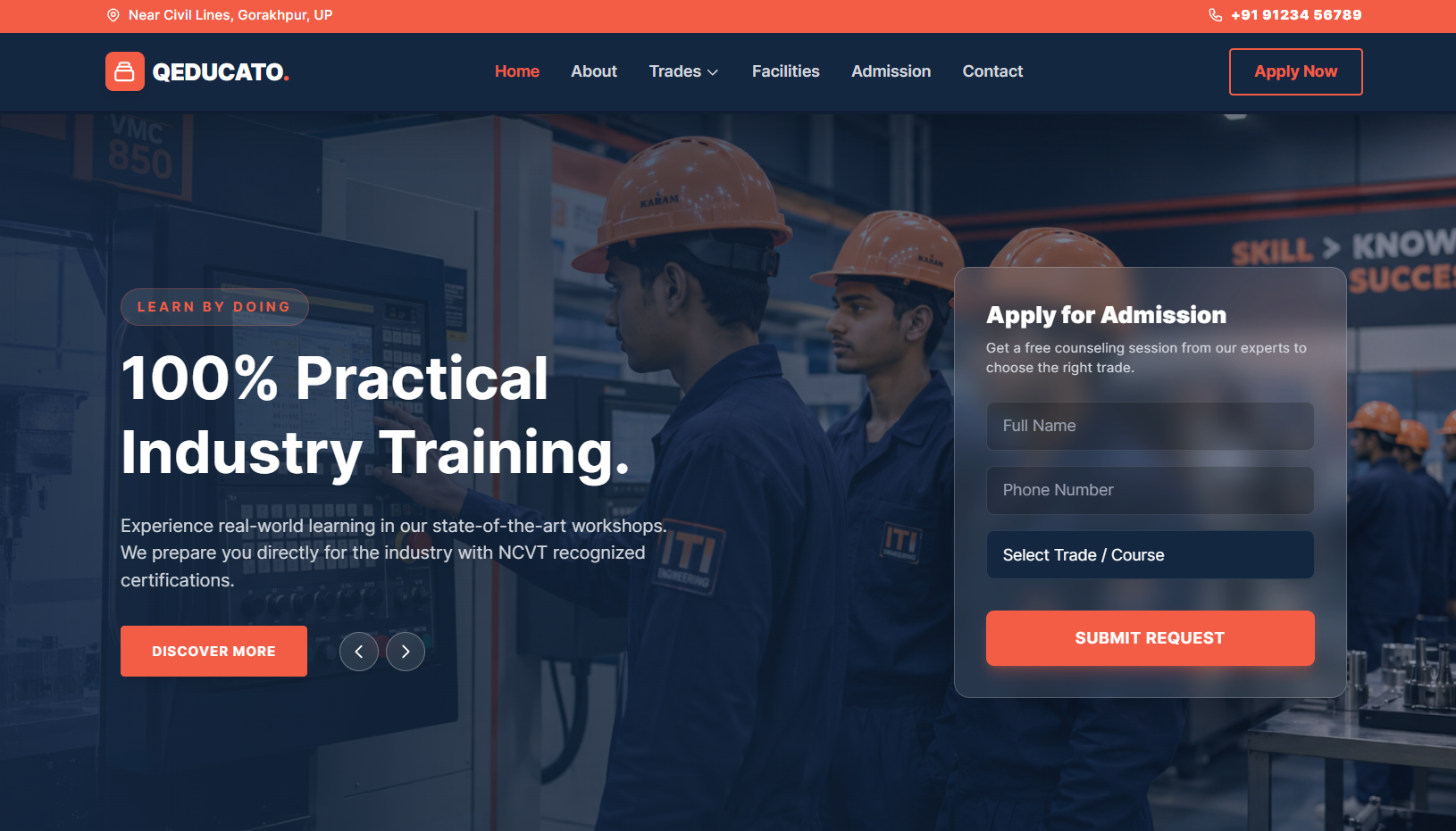 Admission Focus website preview